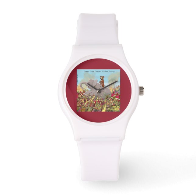 Funny Hannibal die Erobererin Womens Silocon Watch Armbanduhr (Vorderseite)
