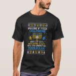 Funny Hanukkah Chanukah Handy Menorah Ugly Swe T-Shirt<br><div class="desc">Funny Hanukkah Chanukah Handy Menorah Ugly Sweater</div>