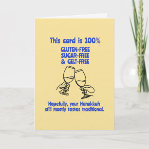 Funny Hanukkah Glutenfreier Witz Karte