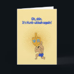 Funny Hanukkah Hunk Holiday Karte<br><div class="desc">Was ist besser,  als bei dreidel zu gewinnen? Einen Hanukkah-Hunk zu bekommen,  offensichtlich! Beeindrucken Sie Ihre Freunde,  indem Sie ihre Traditionen mit diesem cleveren Wortspiel respektieren.</div>