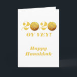 Funny Hanukkah Oy Vey 2020 Gelt Coin Feiertagskarte<br><div class="desc">Dieses Design entstand aus meiner einzigartigen Acrylmalerei. Sie kann personalisiert werden, indem Sie auf die Schaltfläche Anpassen klicken und den Namen, die Initialen oder die Wörter ändern. Sie können auch die Textfarbe und den Textstil ändern oder den Text für nur ein Bild löschen. Kontaktieren Sie mich unter colorflowcreations@gmail.com , wenn...</div>