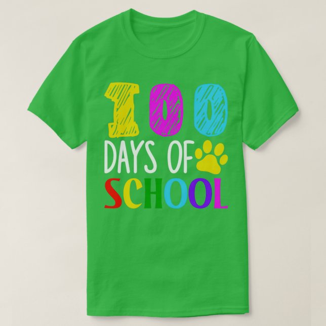 Funny Happy 100 Days of School Celebration 2 T-Shirt (Design vorne)