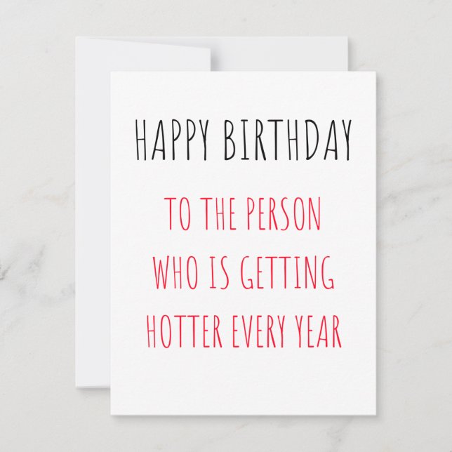 Funny Happy Birthday Card Feiertagskarte (Vorderseite)