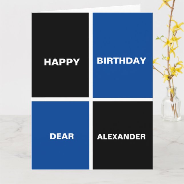 Funny Happy Birthday Karte (Gelbe Blume)