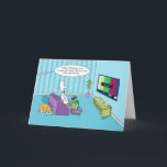 Funny Happy Birthday Son mit Remote-Kontrolle Karte<br><div class="desc">Das ist eine lustige Geburtstagskarte,  mit Duncan bekommt die abgelegene Kontrolle für den Tag,  aber der Fernseher funktioniert nicht,  typisch ah! Und dicke Katze spielt den Ball auf dem I-Pad hinter dem Sofa.</div>