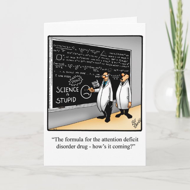 Funny Happy Chemistry Weetting Card Karte (Vorderseite)