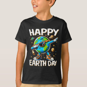 Funny Happy Earth Day T-Shirt Earth Dab Planet Boy