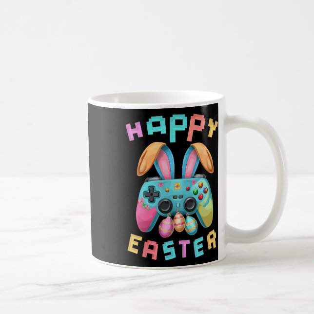 Funny Happy Easter Bunny Gaming Controller Gamer B Kaffeetasse (Rechts)