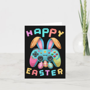 Funny Happy Easter Bunny Gaming Controller Gamer B Karte