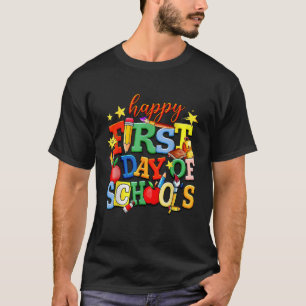 Funny Happy First Day School Willkommen zurück zu  T-Shirt
