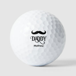 Funny Happy First Vathers Day Daddy Brauch Golfball
