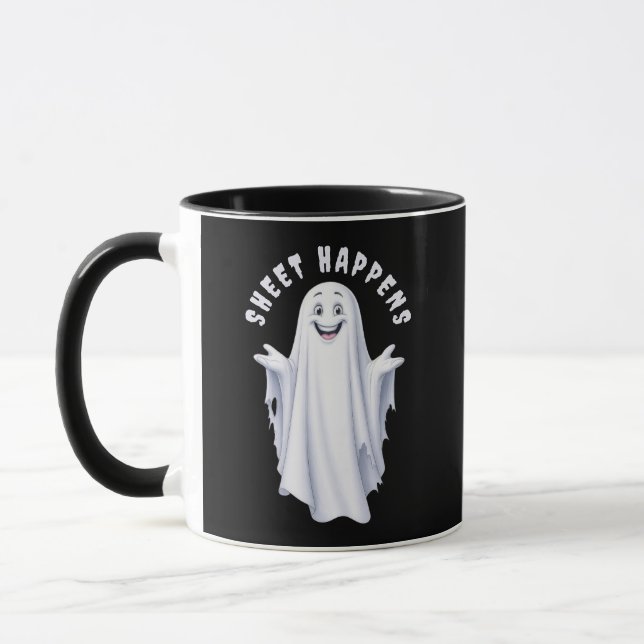 Funny Happy Ghost Tasse (Links)