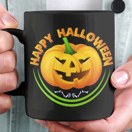 Funny Happy Halloween Beängstigend Pumpkin Kaffeetasse
