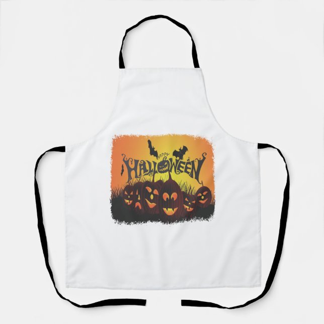 Funny Happy Halloween Design Schürze (Vorderseite)