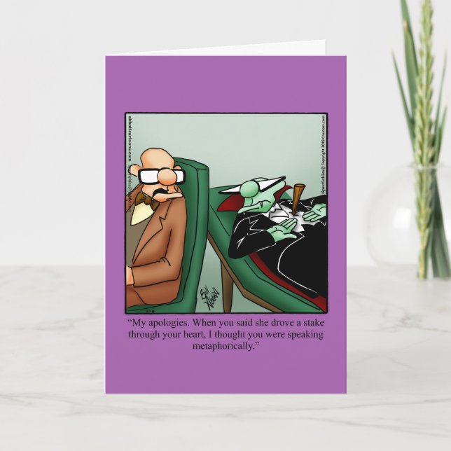 Funny Happy Halloween Grußkarte Karte (Vorderseite)