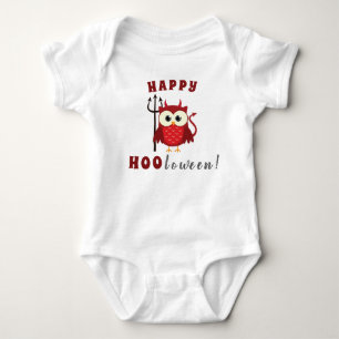 Funny Happy Halloween Owl Devil Trick oder Treat Baby Strampler