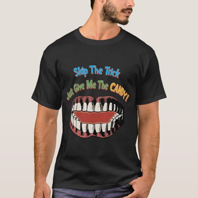 Funny Happy Halloween Shirt - Big Mouth (Vorderseite)