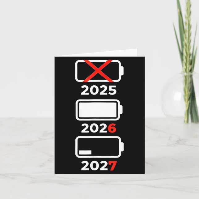 Funny Happy New Year 2026 2027 67 Meme Six Seven  Karte (Vorderseite)