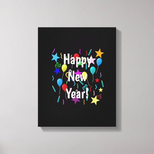 Funny Happy New Year Eve 2023 Party Decorations Ce Leinwanddruck (Vorderseite)