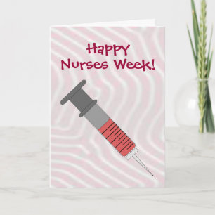 Funny Happy Nurses Week Injektion Danke Karte