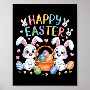 Funny Happy Oster Bunny Kleinkind Kinder OsterRabb Poster