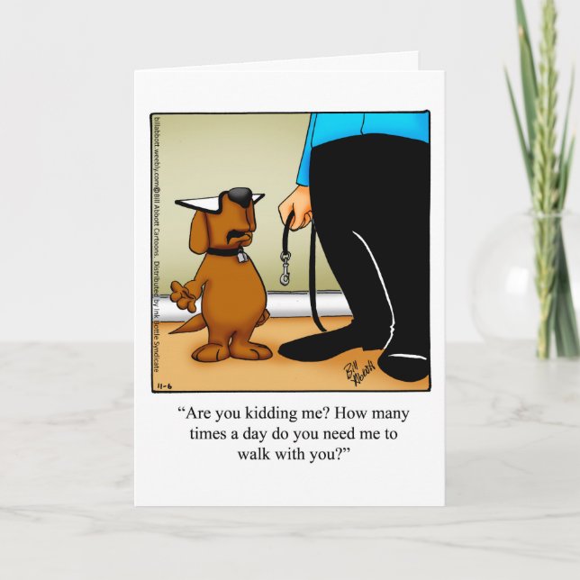 Funny Happy Pet Owner's Day Grußkarte Karte (Vorderseite)