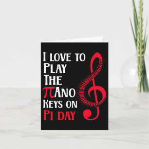 Funny Happy Piano Musik am Pi Day Karte