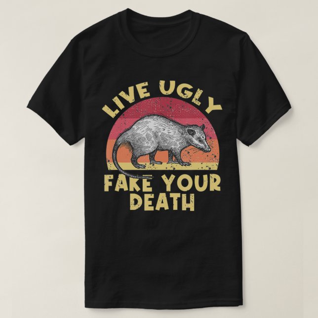 Funny Happy Possum Gifts Opossum Liebe Cool Tier T-Shirt (Design vorne)