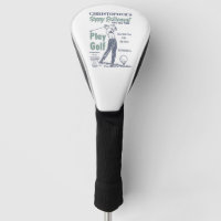 Funny Happy Rente Golfer Thema Retro Golf