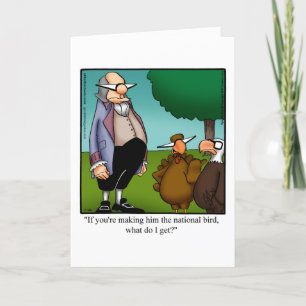 Funny Happy Thanksgiving Grußkarte Feiertagskarte