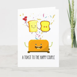 Funny Happy Toaster: Ein Toast zum glücklichen Paa Karte