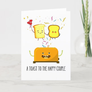Funny Happy Toaster: Ein Toast zum glücklichen Paa Karte