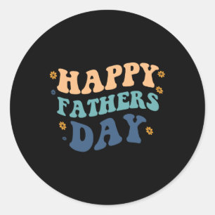 Funny Happy Vaters Day Father&#; s Day from Son D Runder Aufkleber
