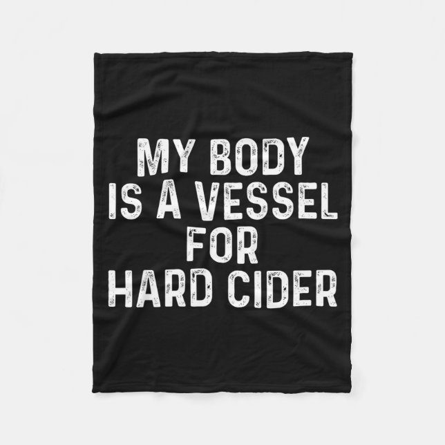 Funny Hard Cider  Fleecedecke (Vorderseite)