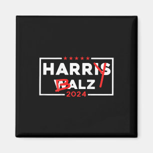 Funny Harris W 24 Harry B 2024 Meme Democratic on Magnet