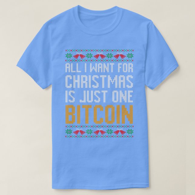 Funny hässlich Weihnachtspulli Krypto alles, was i T-Shirt (Design vorne)
