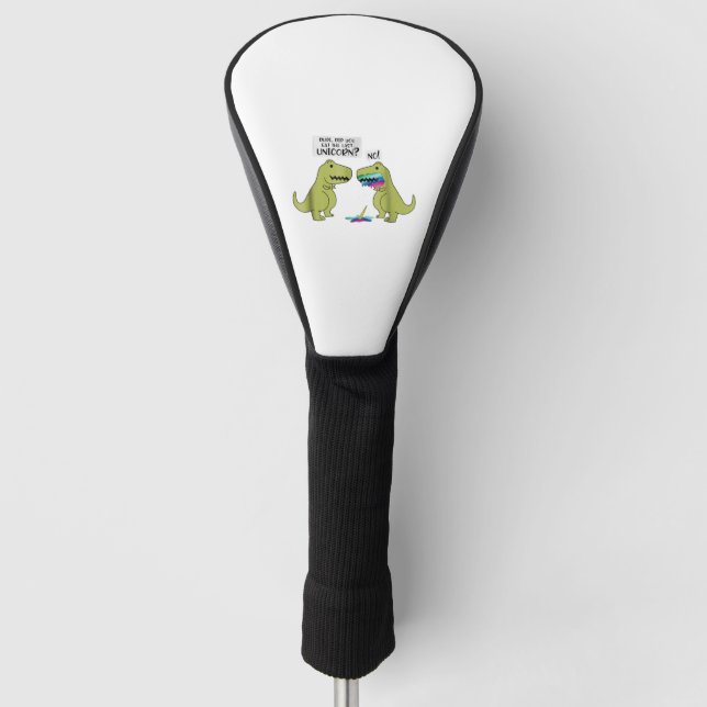 Funny hast du das letzte Einhorn Dinosaurier geges Golf Headcover (Vorderseite)