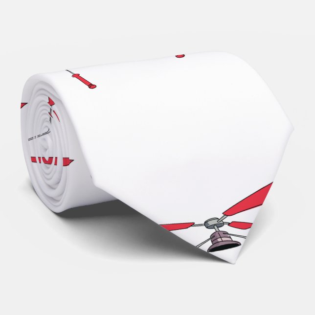 Funny Hat Gadget Helicopter. Krawatte (Gerollt)