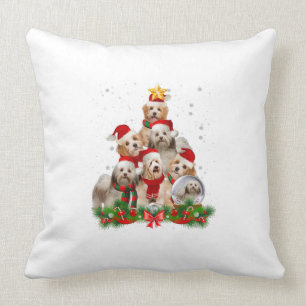 Funny Havanese Dog Christmas Tree Geschenk T - Shi Kissen