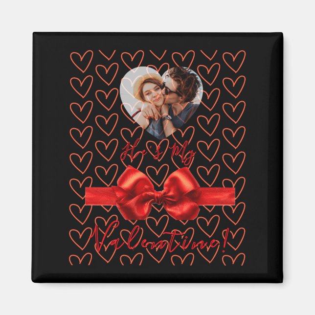 Funny He S My Valentine Womens  Magnet (Vorne)