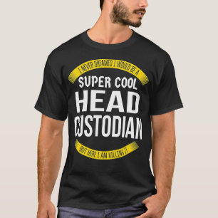Funny Head Custodian Tshirts Geschenkgutschrift