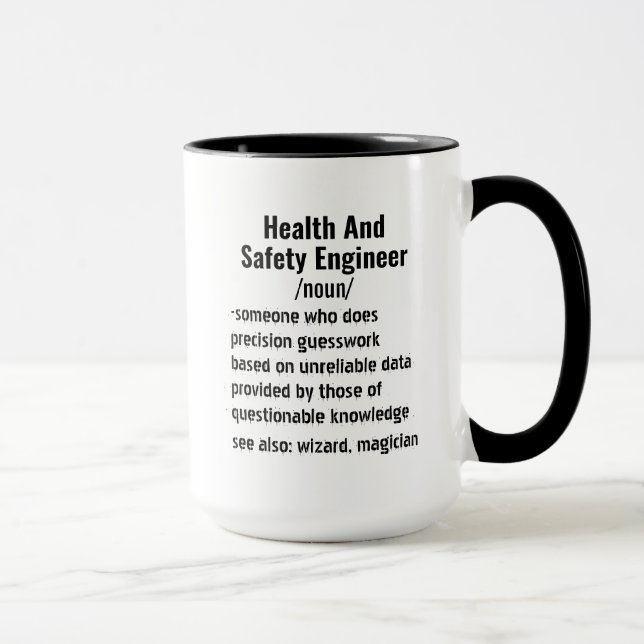 Funny Health and Safety Engineer - Geschenke zur D Tasse (Rechts)