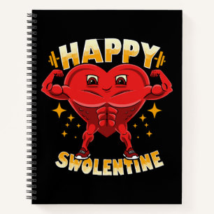 Funny Heart Gym Workout Valentine Geschenk Notizbuch
