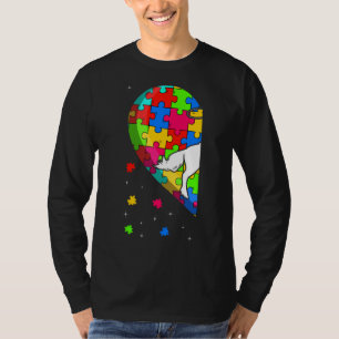 Funny Heart Reittier Autism Sensibilisierung für d T-Shirt