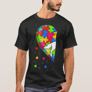 Funny Heart Reittier Autism Sensibilisierung für d T-Shirt