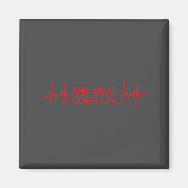 Funny Heart Transplant Art Men Women Heart Attack  Magnet (Vorne)