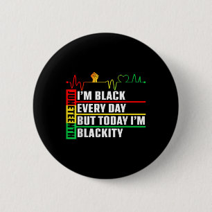 Funny Heartbeat Blackity Black Juneteente Prix Me Button