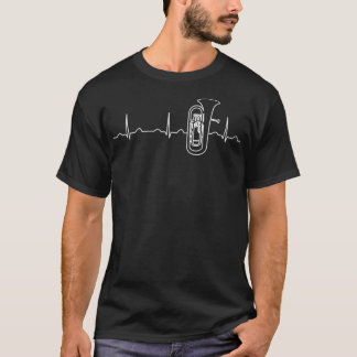 Funny Heartbeat Euphonium Apparel Euphoniumist T-Shirt