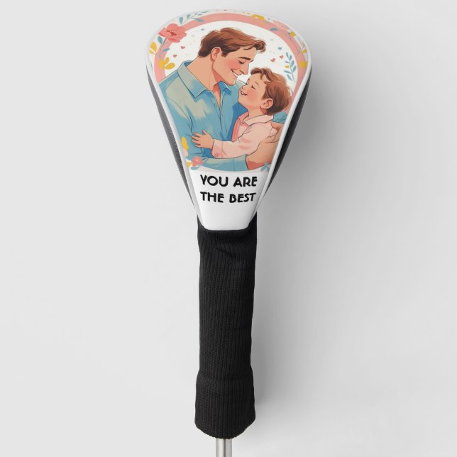 Funny & Heartfelt Gabe für Golfspieler mit diesem  Golf Headcover (Vorderseite)