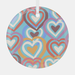 Funny Hearts: Nahtlose Textur Muster. Ornament Aus Glas